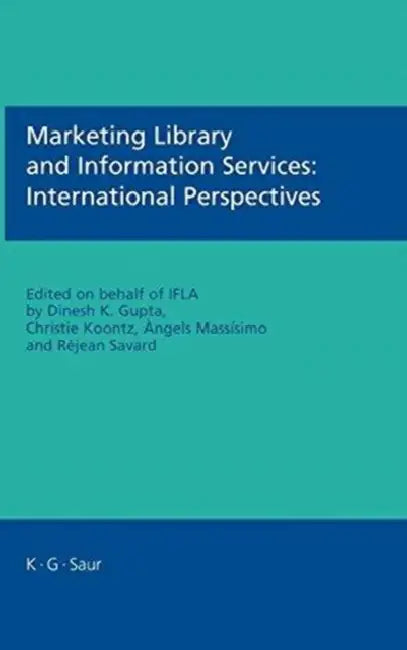 Buy Marketing Library and Information Services (English, Ifla | Dinesh K. Gupta | Christie Koontz) — BookShops.in