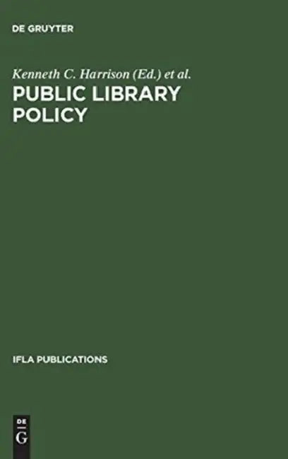 Buy Public Library Policy (English, Kenneth C. Harrison | International Federation of Library Asso) — BookShops.in