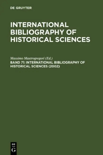 International Bibliography of Historical Sciences 2002 (English, Massimo (EDT) Mastrogregori)