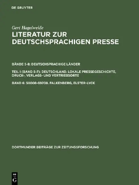 Buy 58008-69708. Falkenberg, Elster-Lyck (English, Gert Hagelweide) — BookShops.in