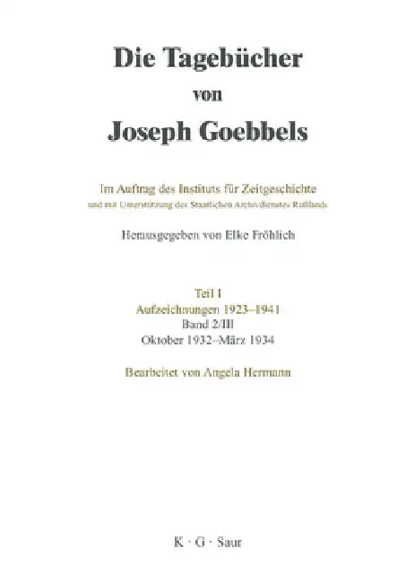 Buy Oktober 1932 - März 1934 (English, Angela Hermann) — BookShops.in