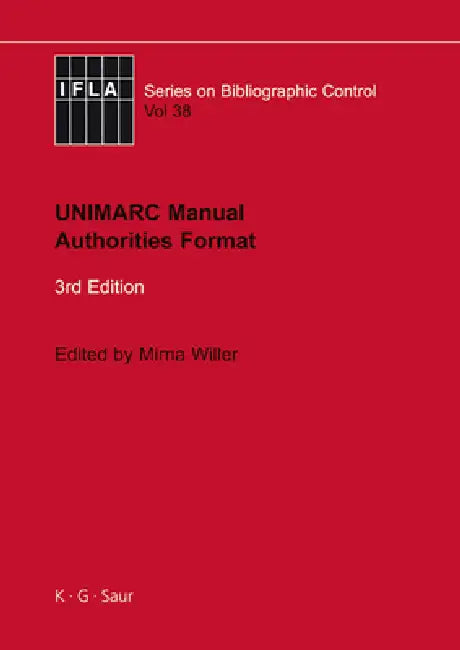 Buy Unimarc Manual (English, Mirna Willer) — BookShops.in