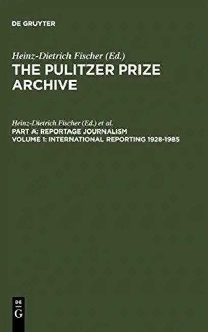 Buy International Reporting 1928-1985 (English, Heinz-Dietrich Fischer | Erika J. Fischer) — BookShops.in