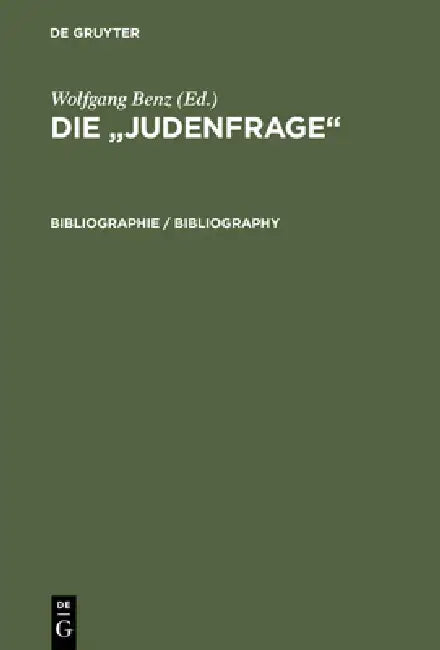 Buy Die "Judenfrage", Bibliographie (English, Wolfgang Benz) — BookShops.in