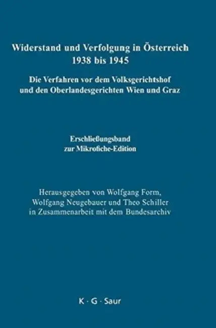 Buy Erschließungsband Zur Mikrofiche-Edition (English, Wolfgang Form | Wolfgang Neugebauer | Theo Schiller) — BookShops.in