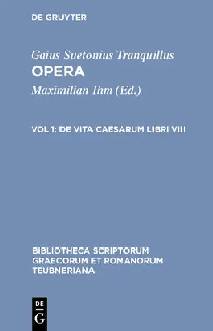 Buy Opera (English, Gaius Suetonius Tranquillus | Maximilian Ihm) — BookShops.in