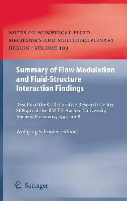 Buy Summary of Flow Modulation and Fluid-Structure Interaction Findings (English, Wolfgang Schröder) — BookShops.in