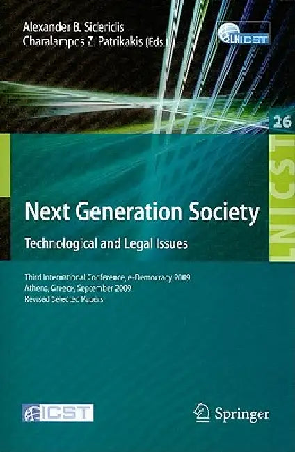 Buy Next Generation Society (English, Alexander B. Sideridis | Charalampos Z. Patrikakis) — BookShops.in