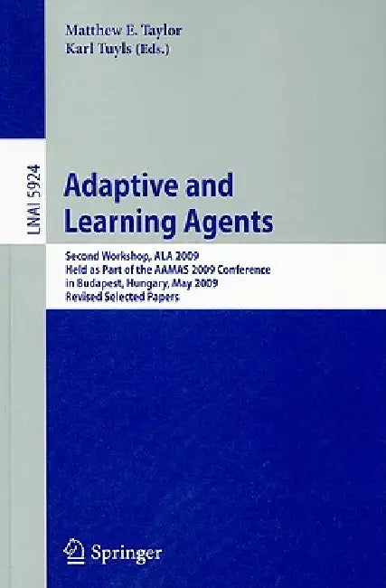 Buy Adaptive Learning Agents (English, Matthew Taylor | Karl Tuyls) — BookShops.in
