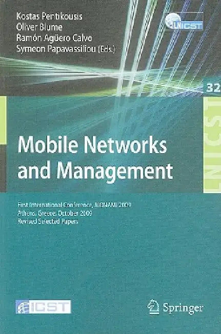 Buy Mobile Networks and Management (English, Kostas Pentikousis | Oliver Blume | Ramon Agüero) — BookShops.in