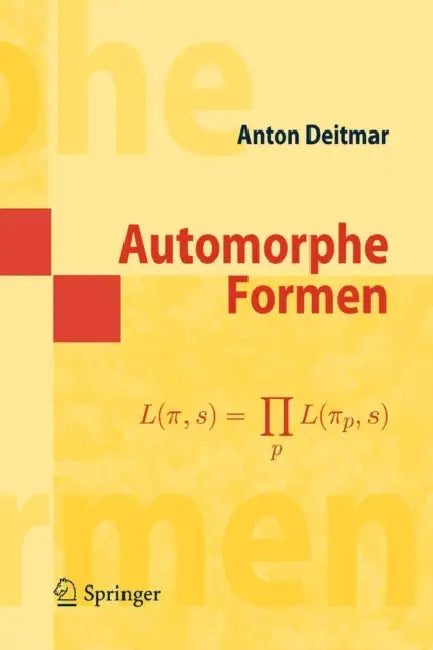 Buy Automorphe Formen (English, Anton Deitmar) — BookShops.in