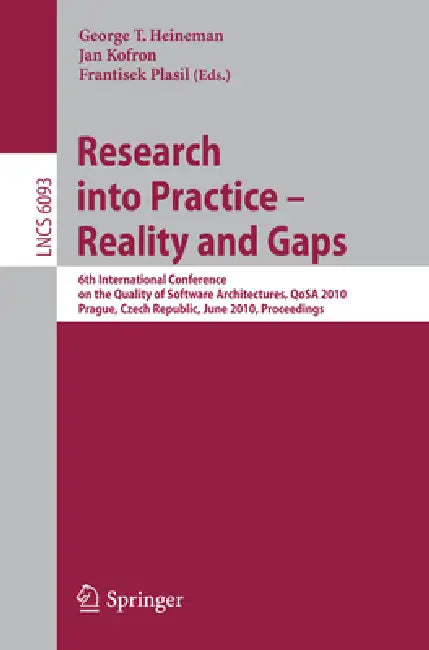 Buy Research Into Practice - Reality and Gaps (English, George Heineman | Jan Kofron | Frantisek Plasil) — BookShops.in