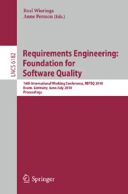 Buy Requirements Engineering (English, Roel Wieringa | Anne Persson) — BookShops.in