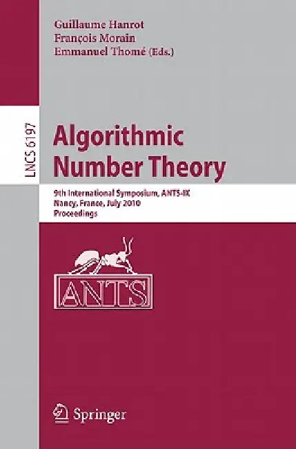 Buy Algorithmic Number Theory (English, Guillaume Hanrot | Francois Morain | Emmanuel Thomé) — BookShops.in