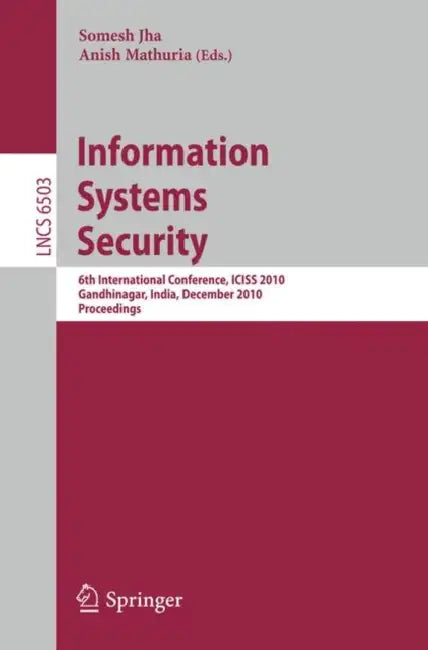 Information Systems Security (English, Somesh Jha | Anish Mathuria)