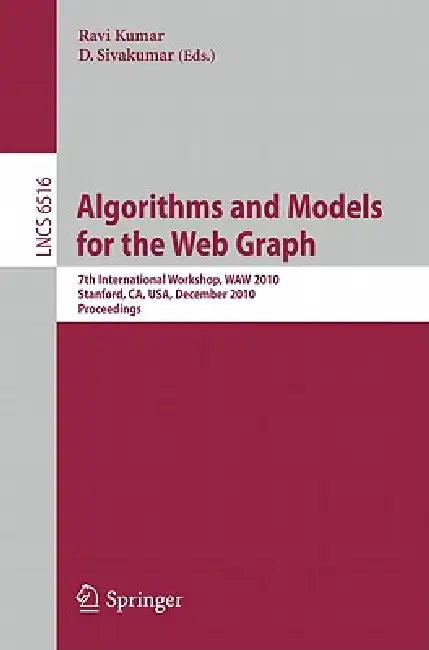 Buy Algorithms and Models for the Web-Graph (English, Ravi Kumar | D. Sivakumar) — BookShops.in