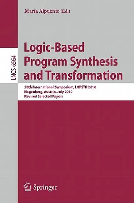 Buy Logic-Based Program Synthesis and Transformation (English, María Alpuente) — BookShops.in