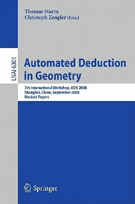 Buy Automated Deduction in Geometry (English, Thomas Sturm | Christoph Zengler) — BookShops.in