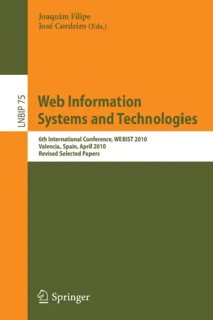 Buy Web Information Systems and Technologies (English, Joaquim Filipe | José Cordeiro) — BookShops.in