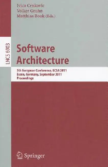 Buy Software Architecture (English, Ivica Crnkovic | Volker Gruhn | Matthias Book) — BookShops.in