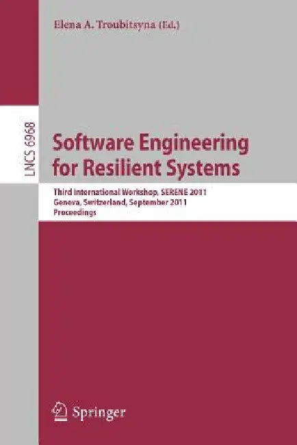 Buy Software Engineering for Resilient Systems (English, Elena A. Troubitsyna) — BookShops.in