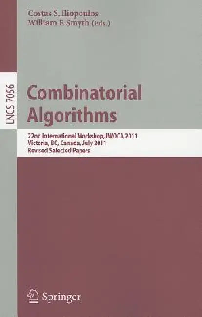 Buy Combinatorial Algorithms (English, Costas S. Iliopoulos | William F. Smyth) — BookShops.in