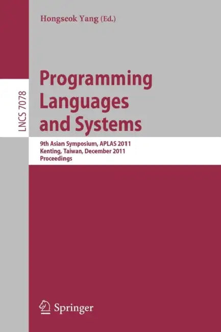Programming Languages and Systems (English, Hongseok Yang)