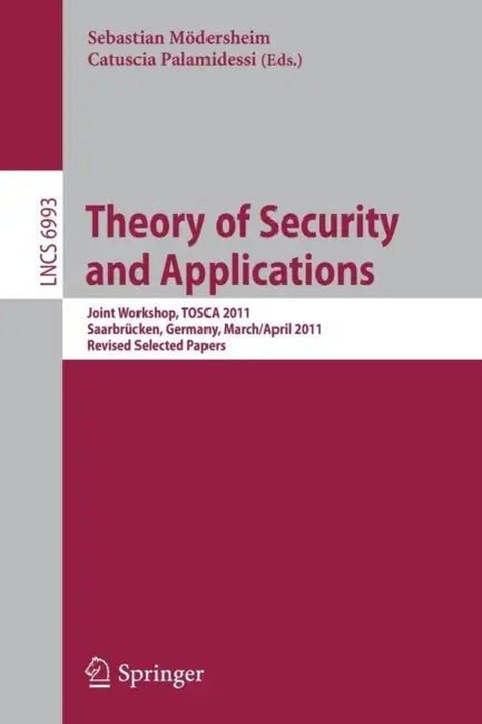 Buy Theory of Security and Applications (English, Sebastian Moedersheim | Catuscia Palamidessi) — BookShops.in