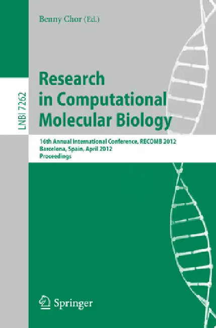 Buy Research in Computational Molecular Biology (English, Benny Chor) — BookShops.in