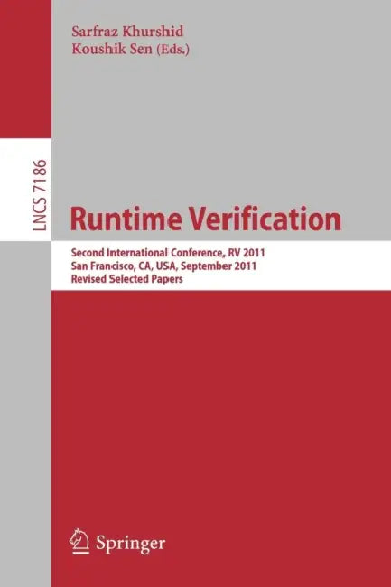 Runtime Verification (English, Koushik Sen | Sarfaz Khurshid)