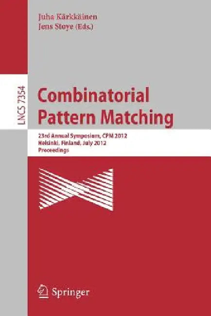 Buy Combinatorial Pattern Matching (English, Juha Kärkkäinen | Jens Stoye) — BookShops.in