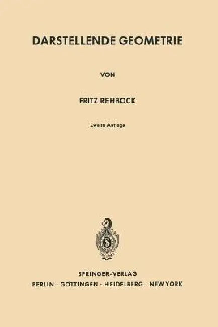 Buy Darstellende Geometrie (English, Fritz Rehbock) — BookShops.in
