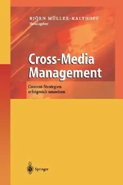 Buy Cross-Media Management (English, Björn Müller-Kalthoff) — BookShops.in