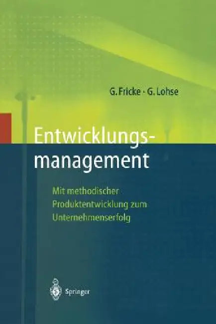 Buy Entwicklungsmanagement (English, Gerd Fricke | Georg Lohse) — BookShops.in