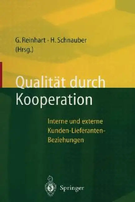 Buy Qualität Durch Kooperation (English, Gunther Reinhart | Herbert Schnauber) — BookShops.in