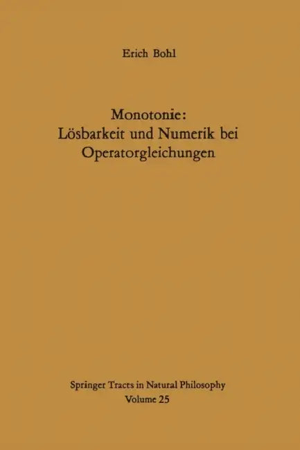 Buy Monotonie (English, E. Bohl) โ BookShops.in