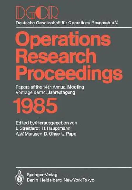 Buy Dgor: Papers of the 14th Annual Meeting / Vorträge Der 14. Jahrestagung (English, L. Streitferdt | H. Hauptmann | A. W. Marusev) — BookShops.in