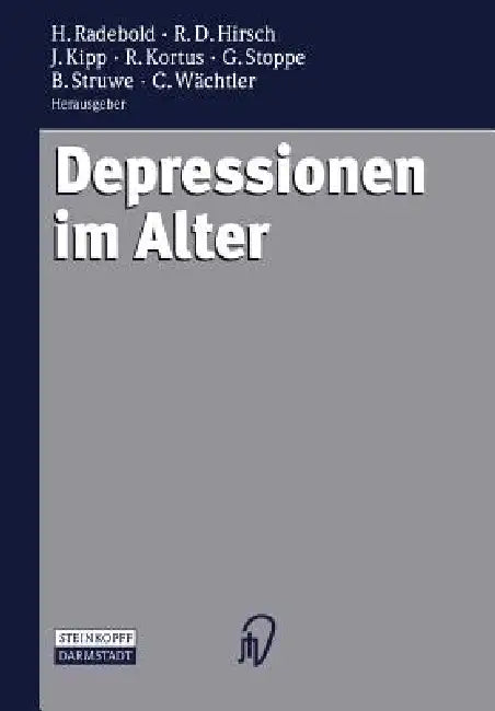 Depressionen Im Alter (English, Hartmut Radebold | Rolf D. Hirsch | Johannes Kipp)