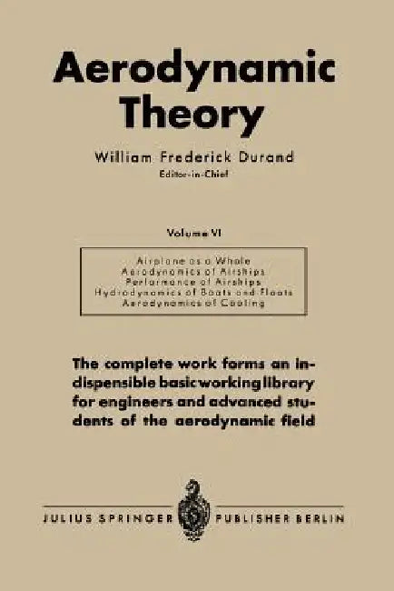 Buy Aerodynamic Theory (English, William Frederick Durand) — BookShops.in