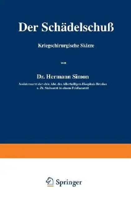 Buy Der Schädelschuß (English, Hermann Simon) — BookShops.in