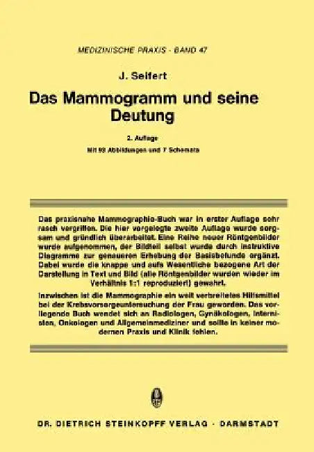 Das Mammogramm Und Seine Deutung (English, Jürgen Seifert | E. Scherer)