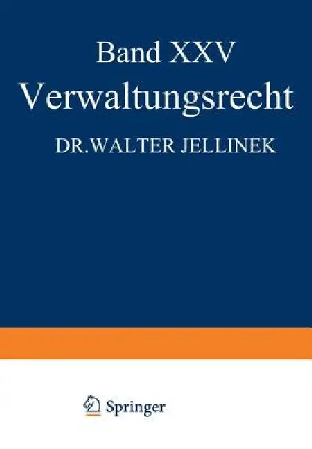 Buy Verwaltungsrecht (English, Walter Jellinek | Eduard Kohlrausch | Walter Kaskel) — BookShops.in