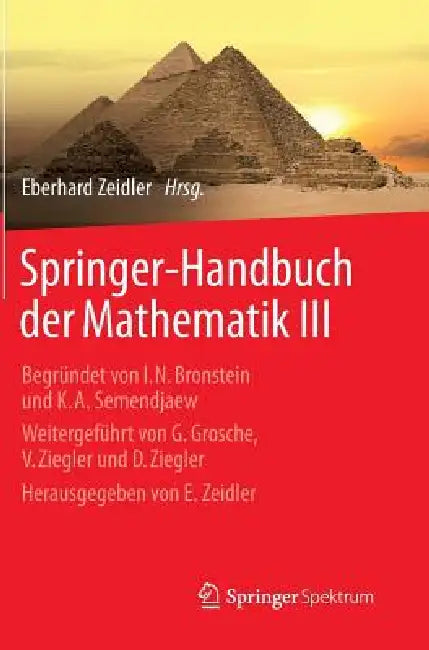 Buy Springer-Handbuch Der Mathematik III (English, Eberhard Zeidler | Hans-Rudolf Schwarz | Wolfgang Hackbusch) — BookShops.in