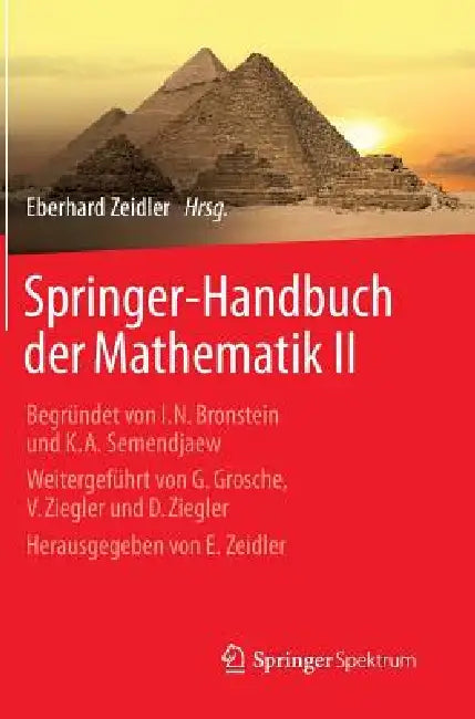 Buy Springer-Handbuch Der Mathematik II (English, Eberhard Zeidler | Eberhard Zeidler) — BookShops.in