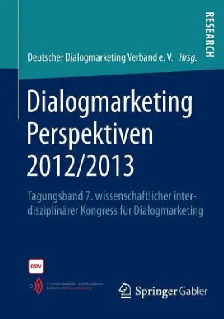 Buy Dialogmarketing Perspektiven 2012/2013 (English, Deutscher Dialogmarketing Verband E. V.) — BookShops.in
