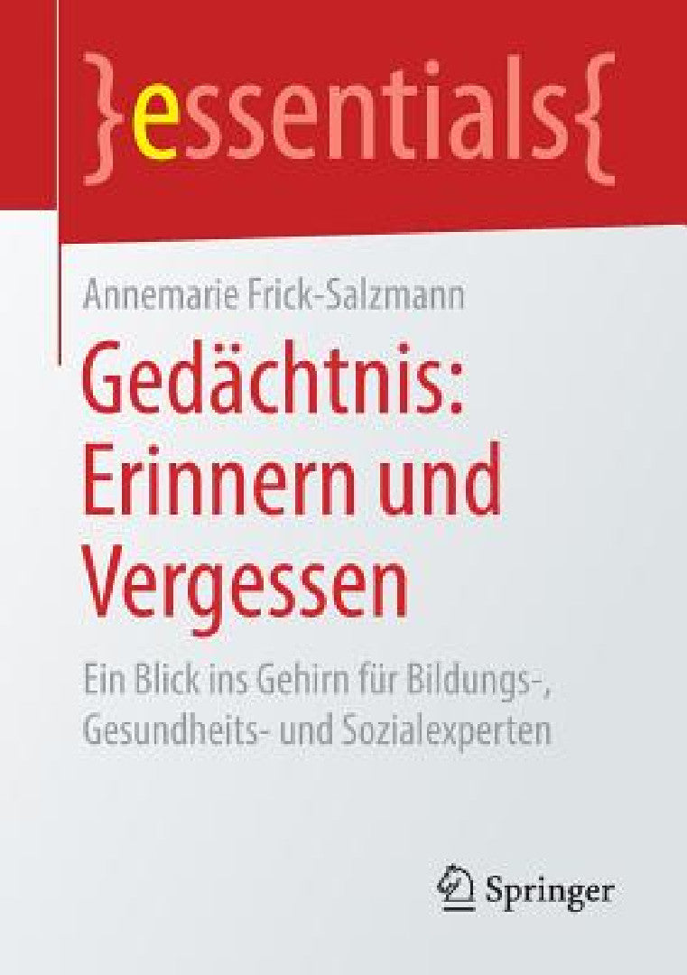 Buy Gedächtnis (English, Annemarie Frick-Salzmann) — BookShops.in