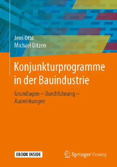 Buy Konjunkturprogramme in Der Bauindustrie (English, Jens Otto | Michael Ditzen) — BookShops.in