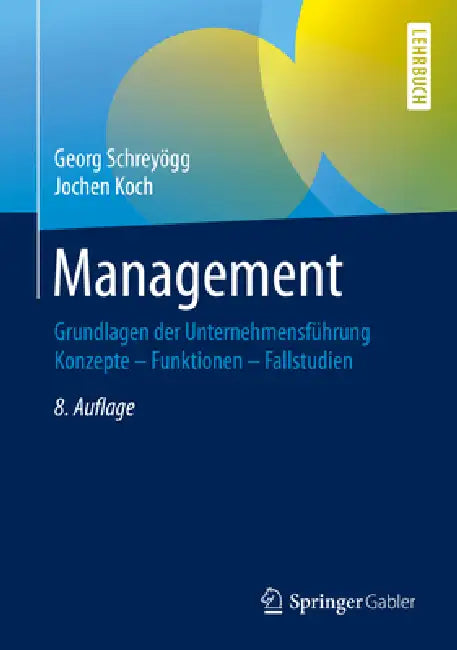 Buy Management (English, Georg Schreyögg | Jochen Koch) — BookShops.in