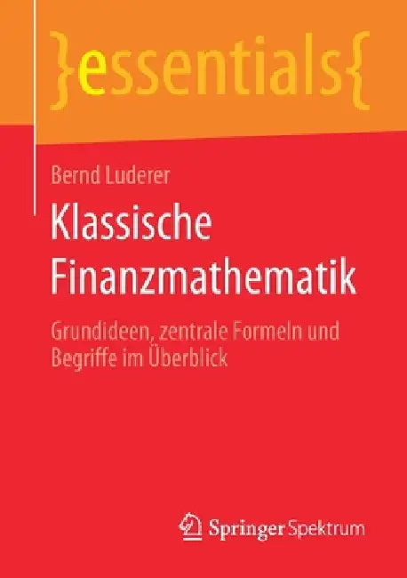 Buy Klassische Finanzmathematik (English, Bernd Luderer) — BookShops.in