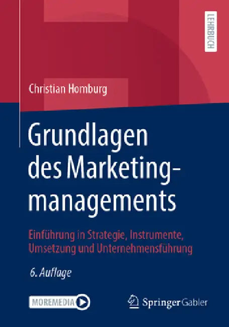 Buy Grundlagen Des Marketingmanagements (English, Christian Homburg) — BookShops.in